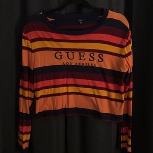 GUESS Long sleeve stripe tee